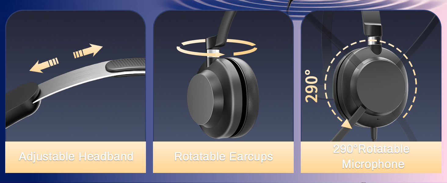 headset with microphone for pc