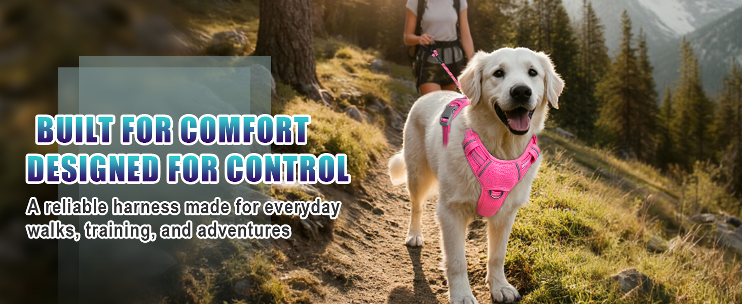 BARKBAY dog harness small large dogs no pull medium no pull pink dog harness M xl XS X-LARGE