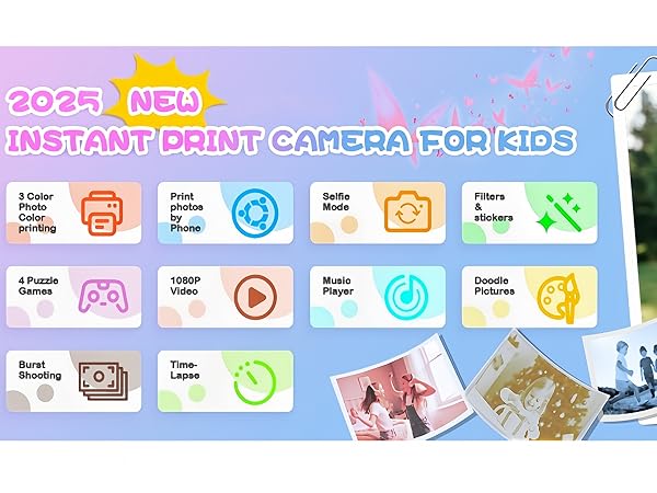 kids camera instant print