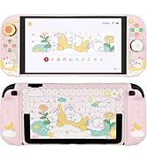 Sanfulin Protective Case for Nintendo Switch 2, Hard Back Shell + 2 Silicone Anti-Slip Controller...