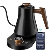 Smart Electric Gooseneck Kettle, Pro Pour-Over Coffee &amp; Tea Kettle, WiFi Remote Control,±1? Temp ...