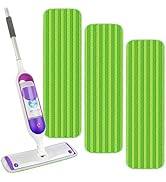 Reusable Mop Pads Compatible with Swiffer PowerMop, Microfiber Mop Replacement Pads Refills Washa...