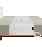 Merisky Grounding Sheets, Grounded Half Sheet 24"x110" Fit All Bed Sizes, Conductive Flat Sheets ...