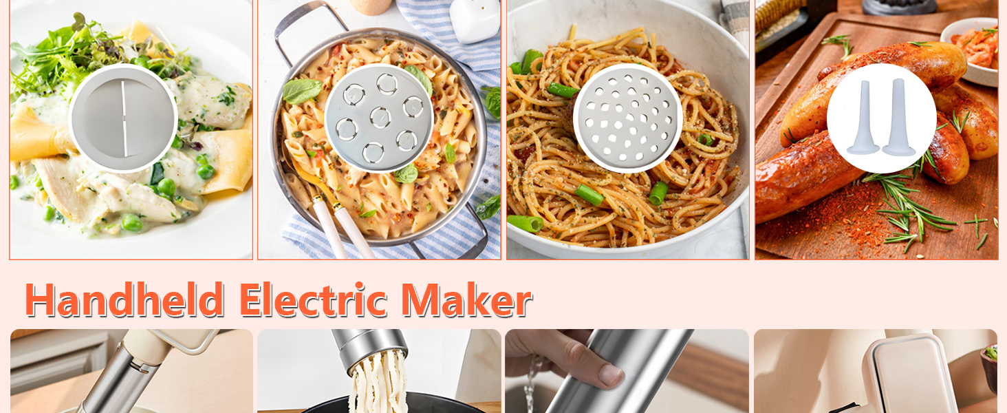 All-in-One Cordless Homemade Pasta Machine