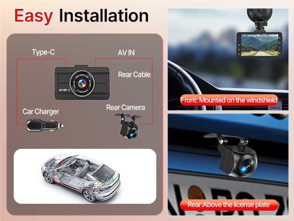 4K dash camera for cars