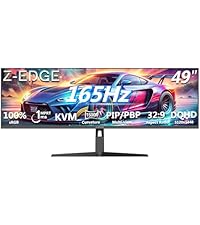 Z-Edge 5K 49 Inch Curved Monitor, DQHD 240Hz Ultrawide Gaming Monitor | DQHD 5120x1440 Computer Moni...