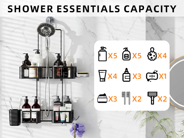 Hanging shower caddy