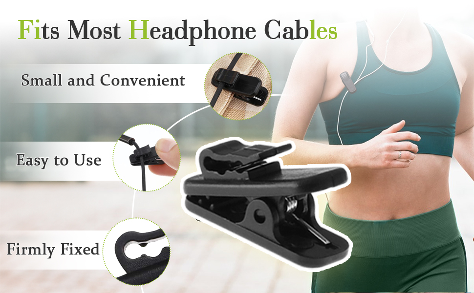  Bonsicoky Earphone Wire Clips