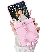 Fofvccv Cute Bracelet Case for Samsung Galaxy Z Flip 7, Slim Matte Hard PC Shockproof Hinge Full ...