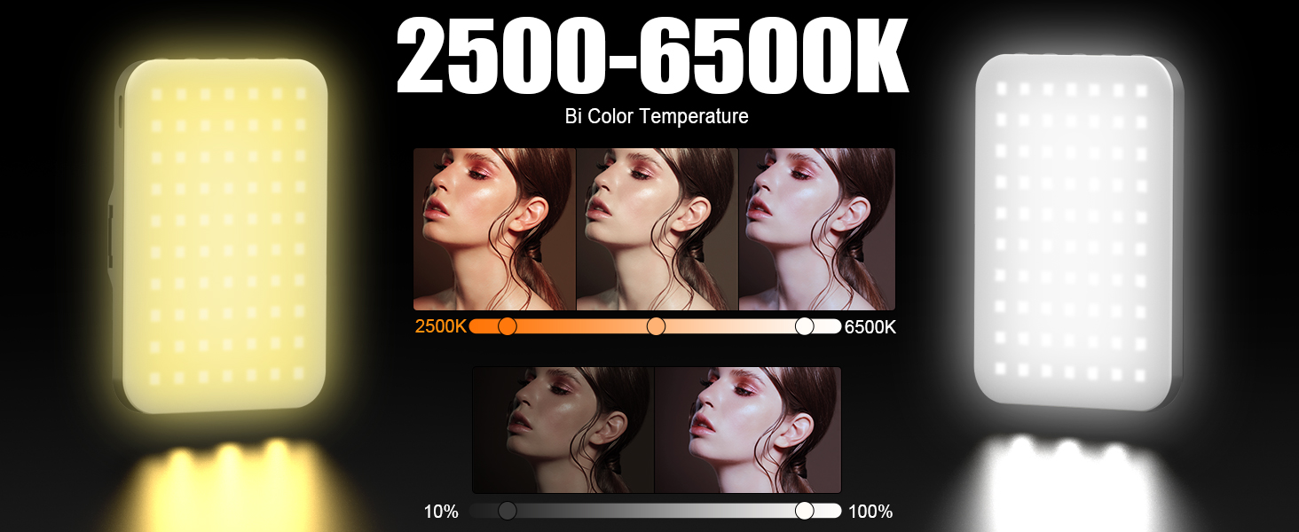bicolor selfie light