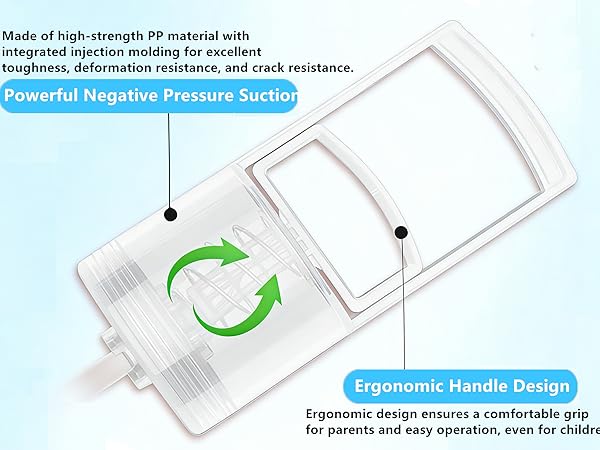 Nasal Aspirator for Baby, Baby Nose Sucker, Booger Sucker with Hand Pump