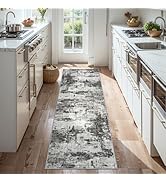 Runner Rug 2'6''x8' Washable Runner Rug: Machine Washable Kitchen Runner Rug with Anti-Slip Backi...