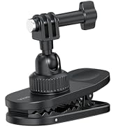 VRIG Backpack Strap Mount Magnetic Clip Mount for GoPro Hero 13 12 Mission1 | GoPro Hat Clip Moun...