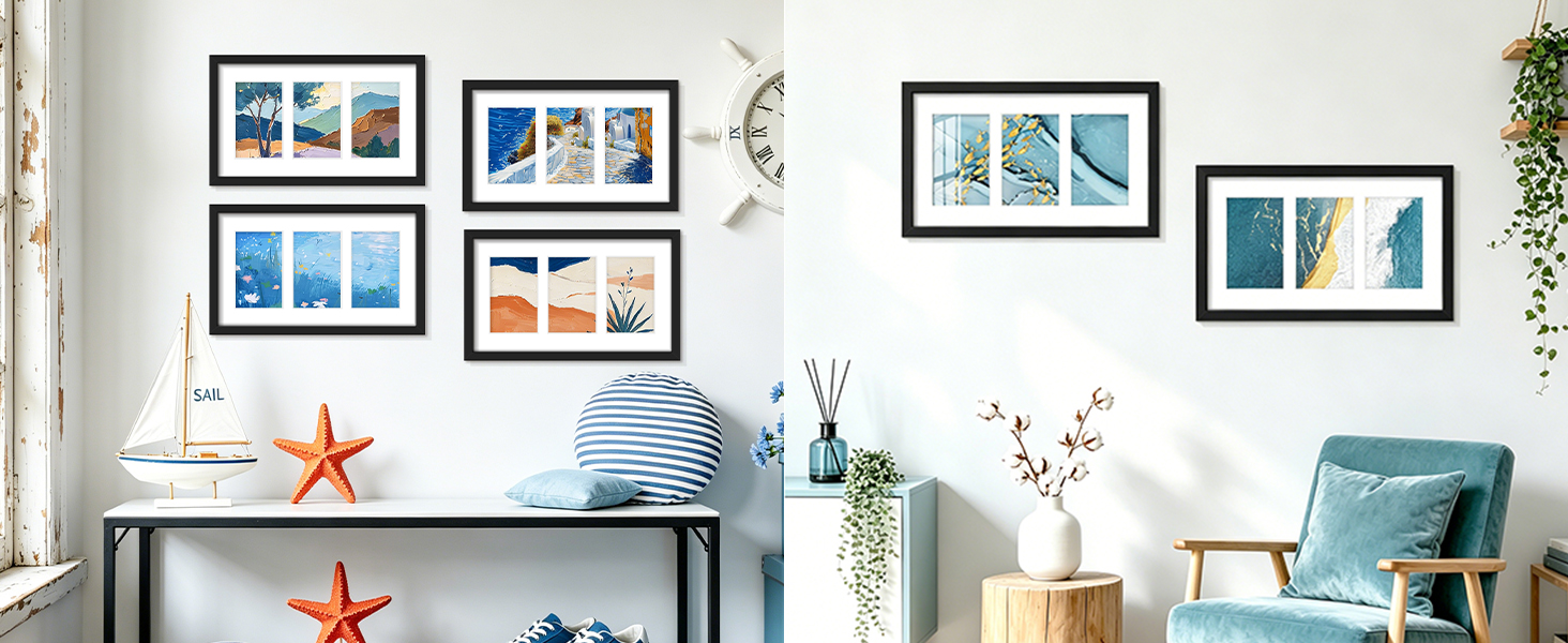 3 picture frame 4x6