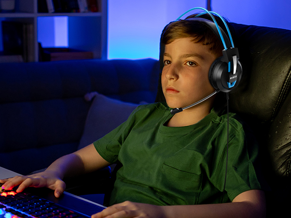 Voistek Gaming Headsets with Microphone, Gaming headphones Surround Sound, Noise Cancellation