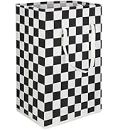 HIYAGON 75L Freestanding Laundry Basket,Large Collapsible Tall Clothes Hamper with Handles,Waterp...