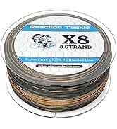 Reaction Tackle Braided Fishing Line - Pro Grade Power Performance for Saltwater or Freshwater - ...