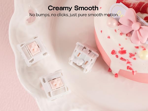 EPOMAKER Cream Marble Linear Mechanical Switch