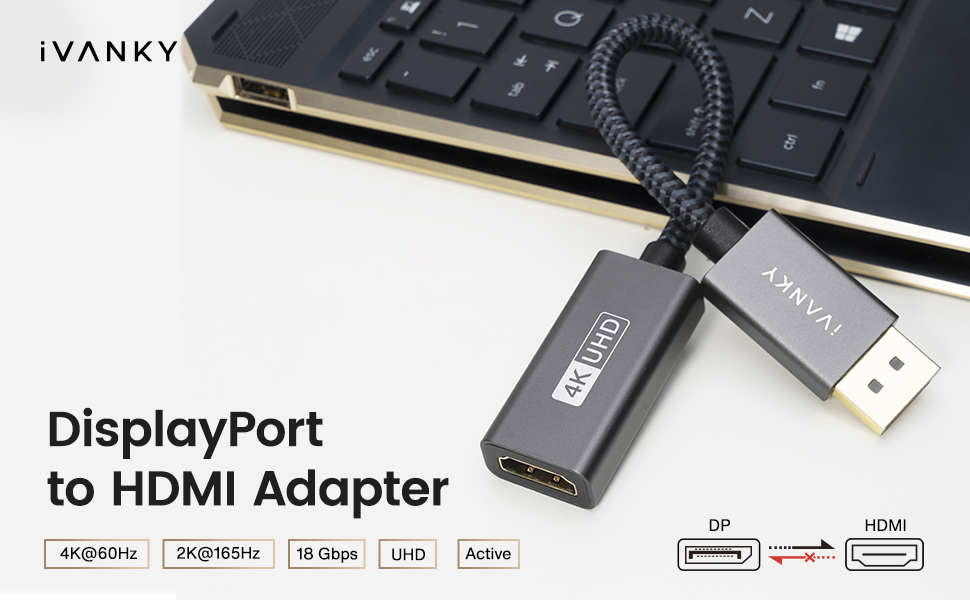 Active DisplayPort to HDMI Adapter