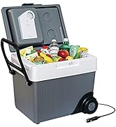 Koolatron Kargo Wheeler W65 Thermoelectric Iceless 12V Cooler Warmer, 31L / 33 Quart Capacity, fo...