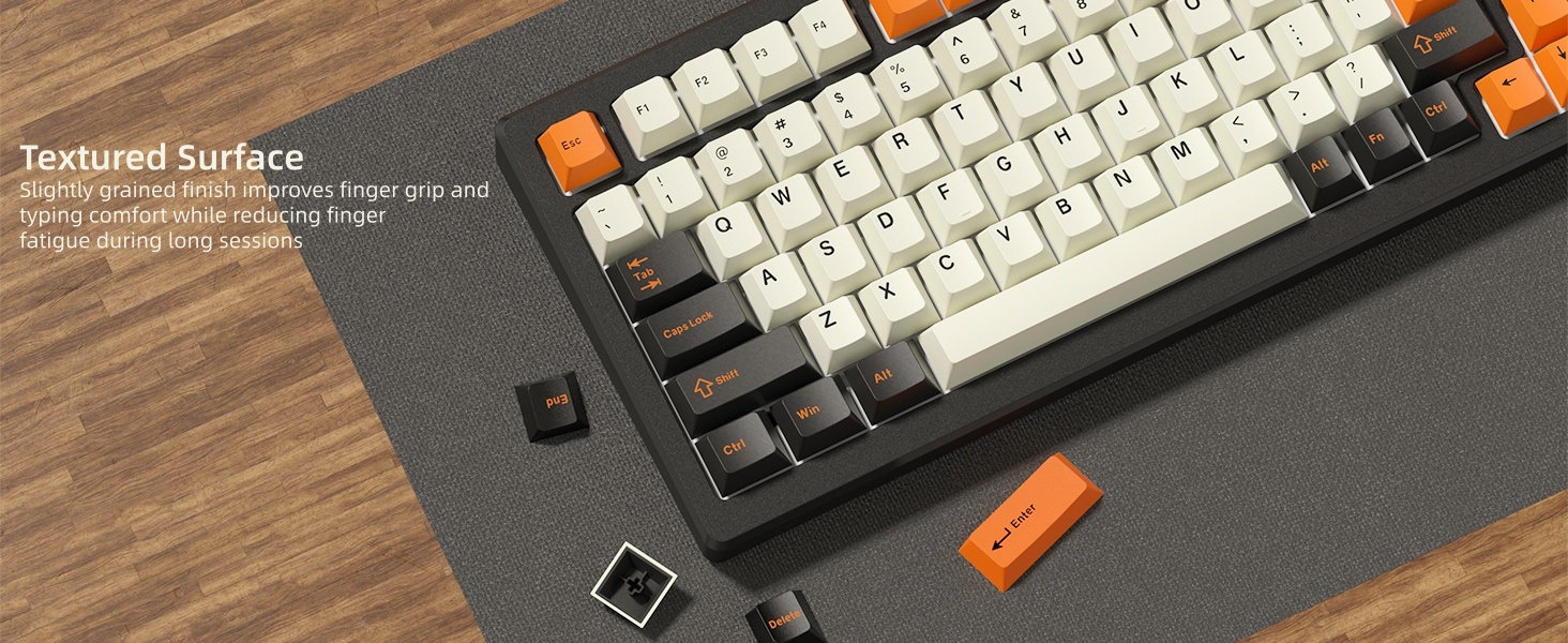 PBT Keycaps, Custom Retro Keycaps Set, Keyboard Caps Cherry Profile Keycaps