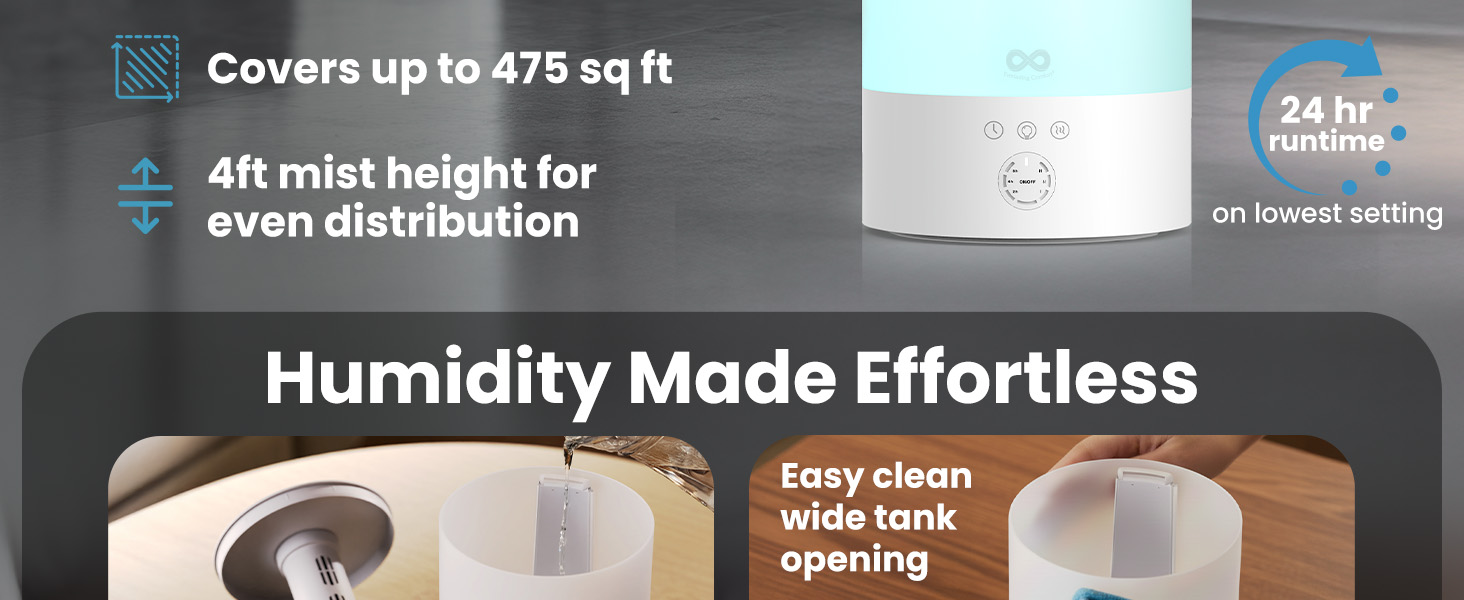 Top Fill Humidifiers for Bedroom