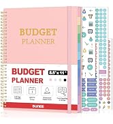 SUNEE Budget Planner - Monthly Budget Book with Expense Tracker Notebook, A4(8.5" x 11") Undated ...