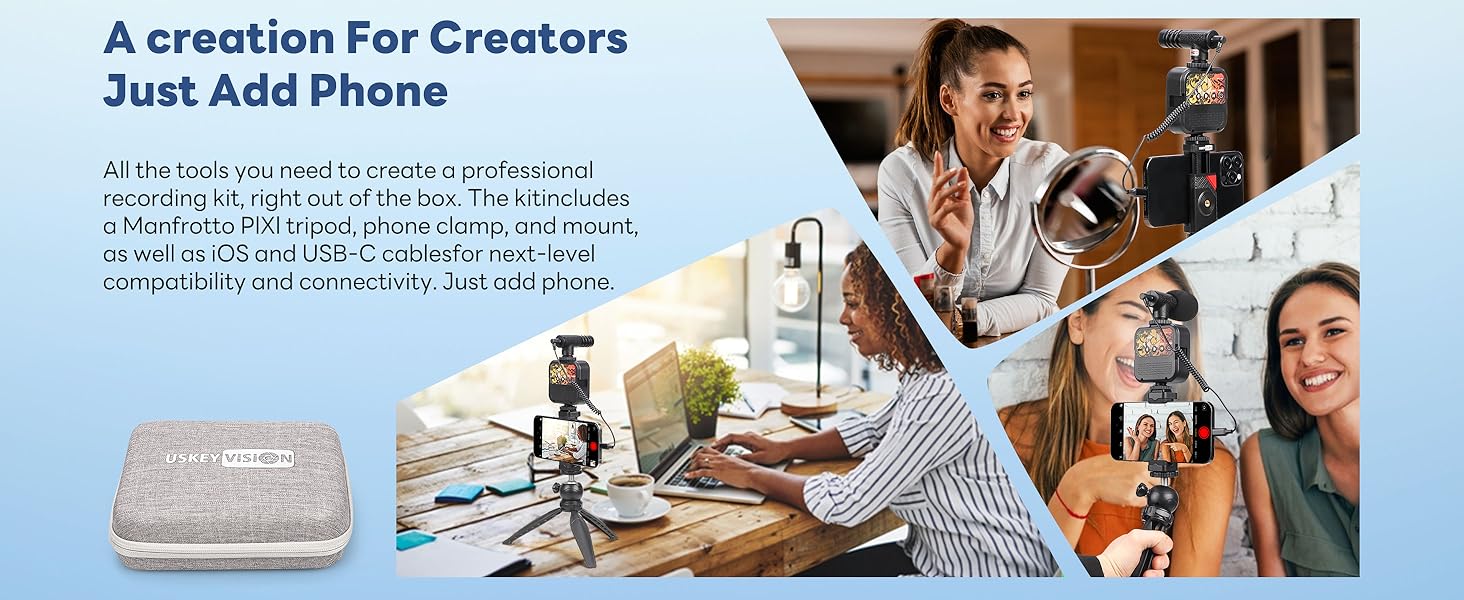 For several vlogging scenarios