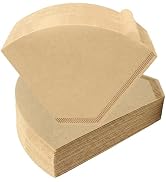 #4 Cone Coffee Filters 100Pcs Disposable for 8-12 Cup Drip Pour Over Makers | Unbleached Natural ...