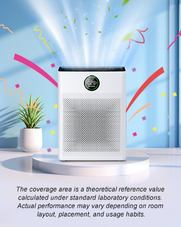 PR1 air purifier for pet with large coverage area