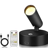 NCONCO Spot Lights Indoor with Remote Control Accent Spotlight Indoor Rechargeable Uplighting wit...