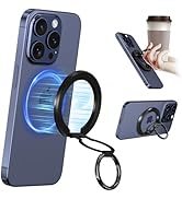 Lendouble for Magsafe Phone Grip, Portable Round Magnetic Cell Phone Ring Holder Finger Kickstand...