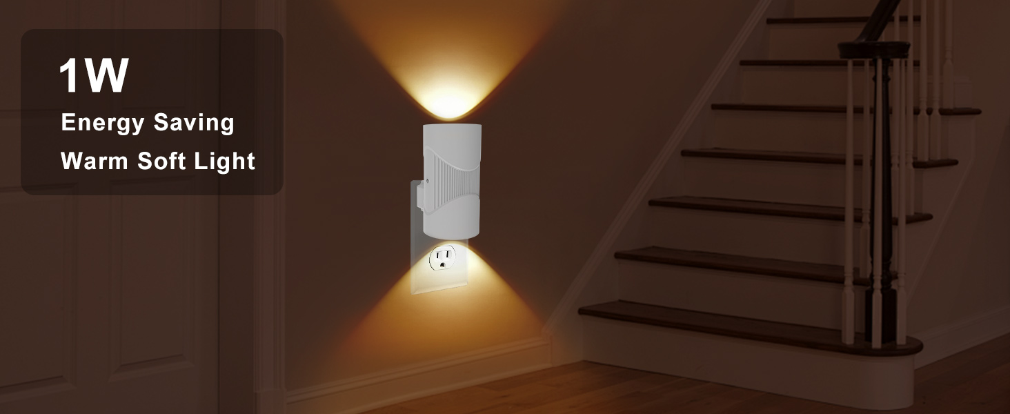 easuntec warm soft light 1w energy saving night light white A+ desktop 007