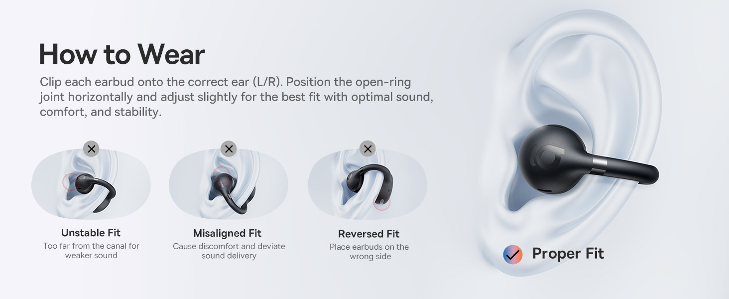 open ear earbuds open ear headphones wireless ear buds bluetooth clip on earbuds running workout