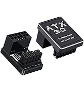 COMeap 12VHPWR 180 Degree Angled Adapter, ATX 3.0 16 Pin GPU PCIe Power Adapter Connector 600W fo...
