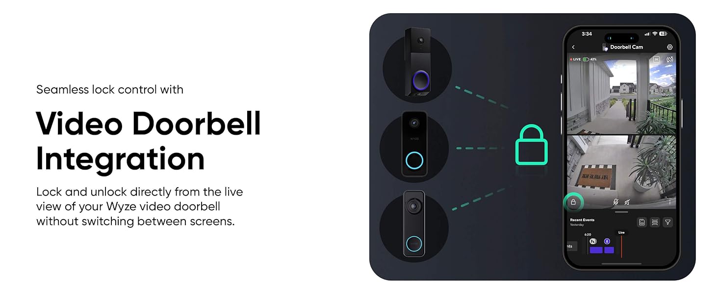 Wyze Lock Bolt v2 Doorbells