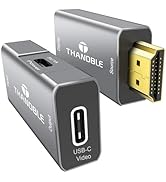 THANDBLE HDMI to USB C Adapter 4K60Hz, Unidirectional HDMI Male to USB C Female for Portable Moni...