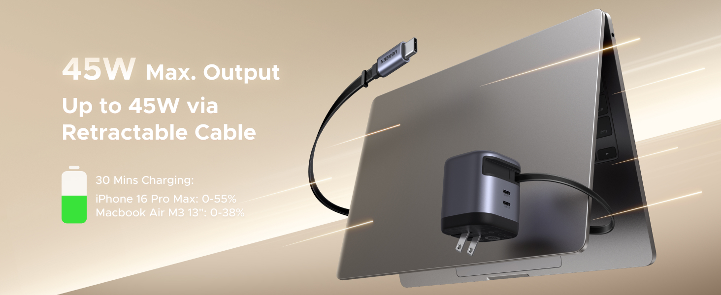 ugreen retractable charger
