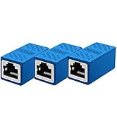 RJ45 Coupler in-Line Coupler Cat7 Cat6 Cat5 Cat5e Network Cable Extender Adapter Support 100BASE-...