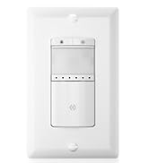 ECOELER Motion Sensor Dimmer Light Switch, in-Wall Electronic Dimmer with PIR Infrared Motion Act...