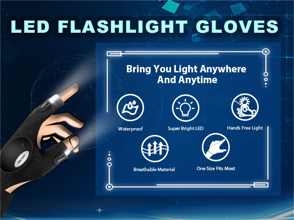 LED FLASHLIGHT GLOVES