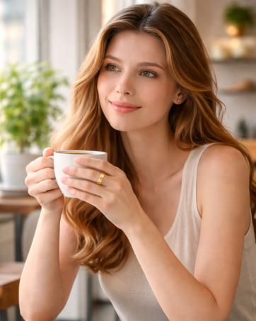 Smart ring with sleek design and advanced wellness tracking features