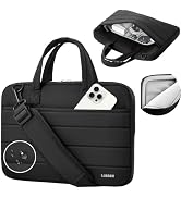 LUGGEX Laptop Bag 13-14 Inch, 360° Protective Laptop Sleeve with Shoulder Strap, Compatible with ...