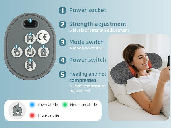 Deep Tissue Pain Relief, Memory Foam Pillows for Sleep Aid and Relaxation