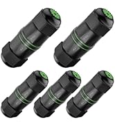 LEENUE Waterproof RJ45 Coupler Shielded 5-Pack, IP68 Small Outdoor Ethernet Connector Female to F...