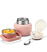 eedabros Soup Thermo for Hot Food, 16.9 oz Vacuum Insulated Food Jar with 316 Stainless Steel Int...