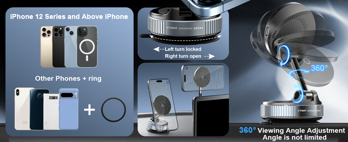 360° Viewing Angle Adjustment Angle is not limited