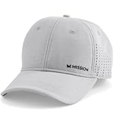 MISSION Cooling Vented Performance Hat Unisex One Size Cap for Workouts, Golf &amp; Running, Sweat &amp; ...