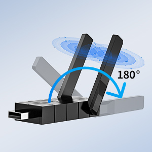 Dual Antennas WiFi Adapter