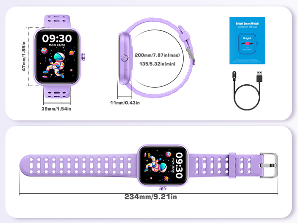 IP68 Waterproof Pedometer, Step Counter, Puzzle Games for Girls Teens 5-16, 81 Sport Mode